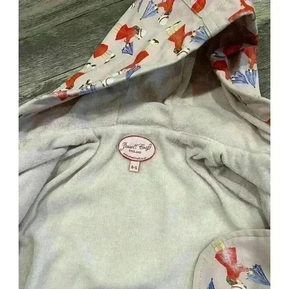 Girls Powell Craft Raincoat Sz 4-5 Vintage Inspired Print - Picture 7 of 7